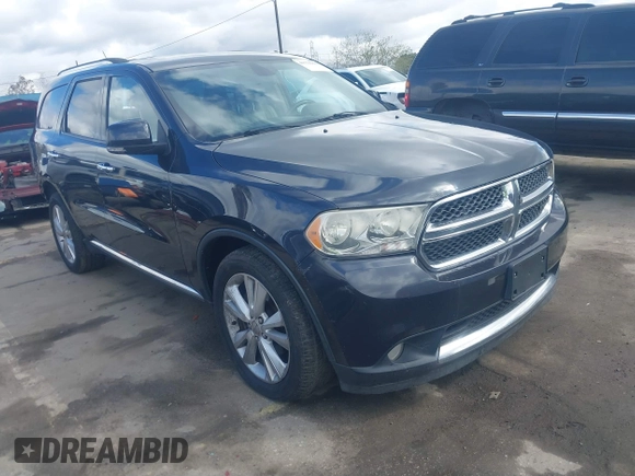 2013 Dodge Durango Crew with VIN 1C4SDJDT6DC674391, listed as a IAAI auction lot 41731991 with 119,235 mi miles. Bid and sale history available at carsss.com. Image 1.