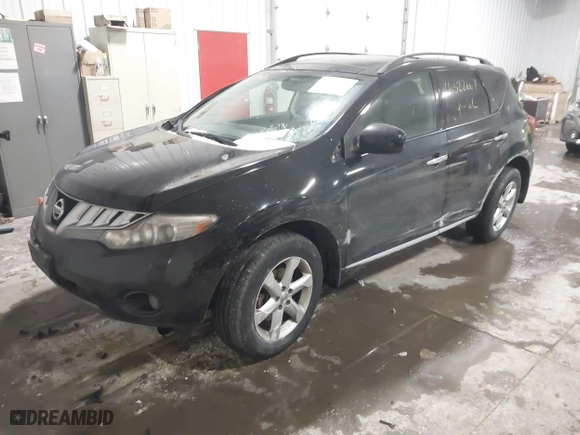 2010 Nissan Murano SL with VIN JN8AZ1MW7AW102476, listed as a IAAI auction lot 41322667 with 0 mi miles. Bid and sale history available at carsss.com. Image 2.