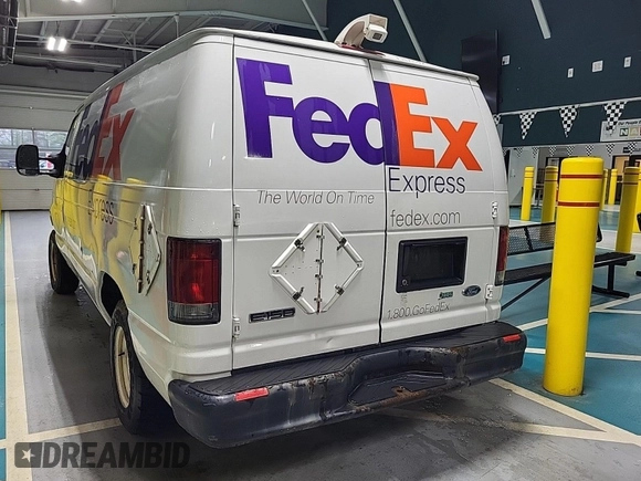 2010 Ford Econoline Cargo Commercial with VIN 1FTNE1EW1ADA90764, listed as a IAAI auction lot 42608095 with 146,335 mi miles and . Bid and sale history available at DreamBid. Image 4.