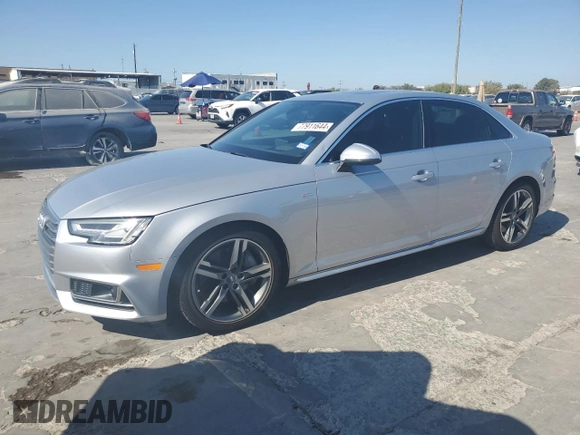 2018 Audi A4 Prestige z VIN WAUFNAF46JA062345, wystawiony jako Copart lot #77911644 z przebiegiem 80 465 mil mil oraz Czysty tytuł • Clean title. Historia ofert i sprzedaży dostępna na DreamBid. Obrazek 1.