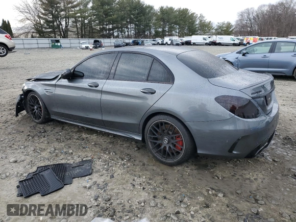 2021 Mercedes-Benz C with VIN W1KWF8HB3MR620202, listed as a Copart auction lot 46827165 with Not Provided miles and Salvage Title. Bid and sale history available at DreamBid. Image 2.