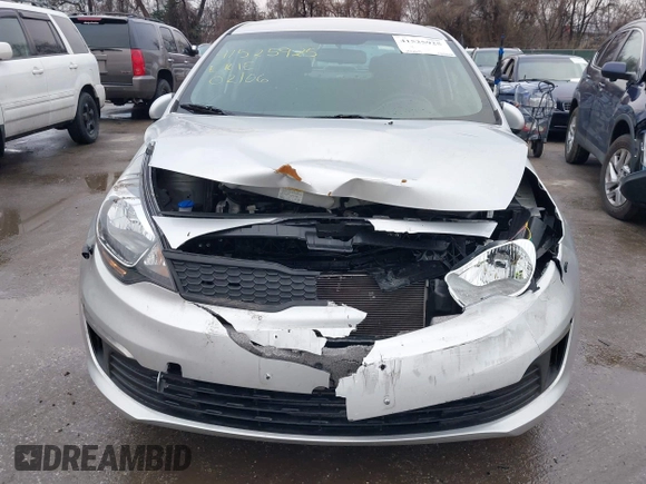 2017 Kia Rio LX with VIN KNADM4A33H6039709, listed as a IAAI auction lot 41525925 with 106,237 mi miles. Bid and sale history available at carsss.com. Image 6.