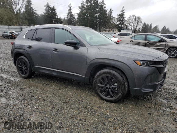 2024 Mazda CX-50 S Select with VIN 7MMVABAM1RN187703, listed as a Copart auction lot 52245345 with 9,295 mi miles and Salvage Title. Bid and sale history available at DreamBid. Image 4.