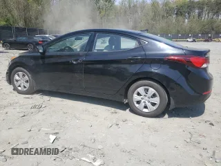 2016 Hyundai Elantra SE with VIN 5NPDH4AE7GH722008, listed as a Copart auction lot 53365985 with 67,181 mi miles and Salvage Title. Bid and sale history available at DreamBid. Image 2.