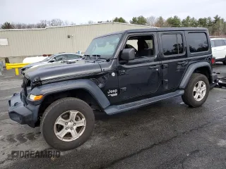 2020 Jeep Wrangler Unlimited Sport S с VIN 1C4HJXDN0LW214180, выставлен на аукционе Copart как лот 52941215 с пробегом 55 693 миль миль и Списание • Salvage title. История ставок и продаж доступна на DreamBid. Изображение 1.