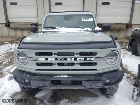 2022 Ford Bronco with VIN 1FMDE5BH2NLA93298, listed as a Copart auction lot 45856915 with 46,939 mi miles and Salvage Title. Bid and sale history available at carsss.com. Image 5.