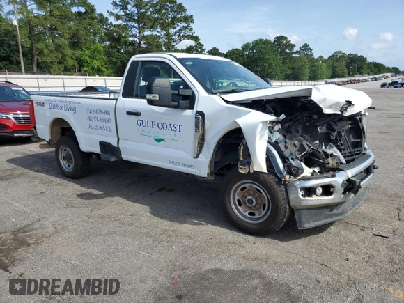 2024 Ford F-250 XL with VIN 1FTBF2BA1REE01033, listed as a Copart auction lot 57161275 with 49,465 mi miles and Salvage title. Bid and sale history available at DreamBid. Image 4.