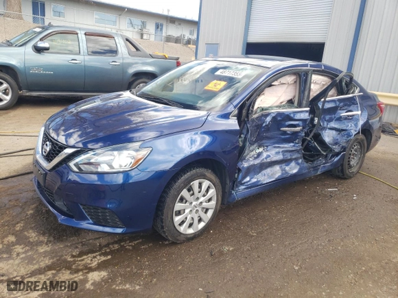 2019 Nissan Sentra SV with VIN 3N1AB7AP4KY346728, listed as a Copart auction lot 48717355 with 65,960 mi miles and Salvage Title. Bid and sale history available at carsss.com. Image 1.