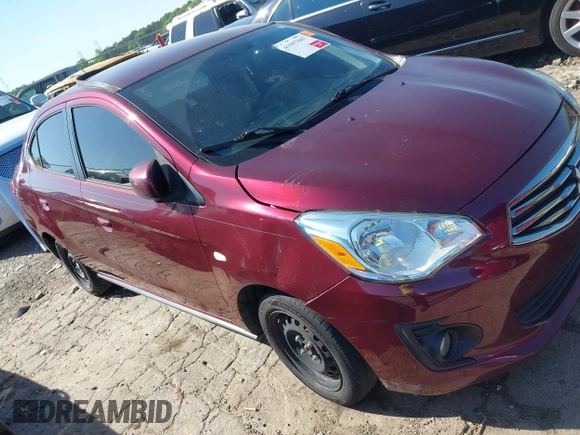 2019 Mitsubishi Mirage ES z VIN ML32F3FJ8KHF05447, wystawiony jako IAAI lot #41997807 z przebiegiem 61 557 mil mil oraz . Historia ofert i sprzedaży dostępna na DreamBid. Obrazek 1.