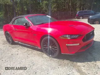 2019 Ford Mustang GT Premium with VIN 1FATP8FF7K5204955, listed as a IAAI auction lot 42190868 with 38,189 mi miles and . Bid and sale history available at DreamBid. Image 1.