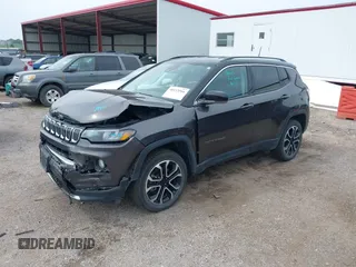 2022 Jeep Compass (RED) Edition with VIN 3C4NJDCB2NT145297, listed as a IAAI auction lot 40113566 with 40,689 mi miles and . Bid and sale history available at DreamBid. Image 2.