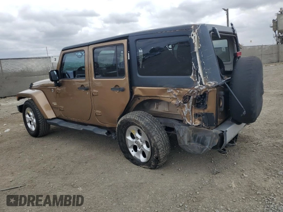 2015 Jeep Wrangler Unlimited Sahara z VIN 1C4BJWEG5FL645846, wystawiony jako Copart lot #53326855 z przebiegiem 122 510 mil mil oraz Szkoda całkowita • Salvage title. Historia ofert i sprzedaży dostępna na DreamBid. Obrazek 2.