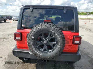 2021 Jeep Wrangler Unlimited Sport S z VIN 1C4HJXDG9MW866184, wystawiony jako Copart lot #61152125 z przebiegiem 37 215 mil mil oraz Szkoda całkowita • Salvage title. Historia ofert i sprzedaży dostępna na DreamBid. Obrazek 6.