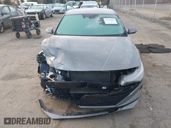 2022 Hyundai Elantra SEL with VIN KMHLM4AG0NU240794, listed as a IAAI auction lot 41738356 with 58,383 mi miles and . Bid and sale history available at DreamBid. Image 12.