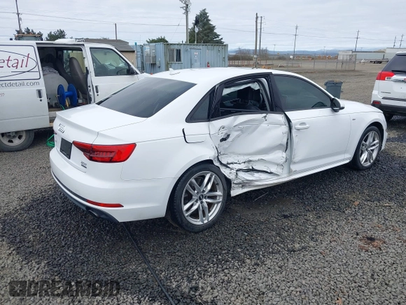 2017 Audi A4 Season of Audi Premium with VIN WAUDNAF48HN039739, listed as a IAAI auction lot 41744481 with 48,610 mi miles. Bid and sale history available at carsss.com. Image 4.