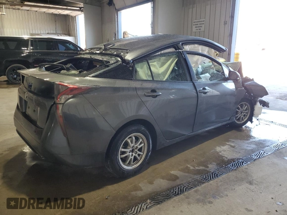 2016 Toyota Prius Two with VIN JTDKBRFU6G3011725, listed as a Copart auction lot 51487685 with Not Provided miles and Salvage Title. Bid and sale history available at DreamBid. Image 3.