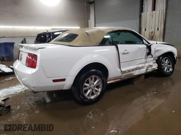 2008 Ford Mustang Deluxe with VIN 1ZVHT84N785193936, listed as a Copart auction lot 47008295 with 112,696 mi miles and Salvage Title. Bid and sale history available at carsss.com. Image 3.