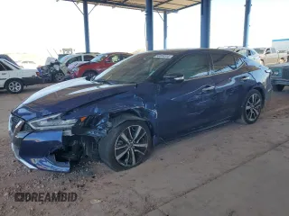 2023 Nissan Maxima SV z VIN 1N4AA6CV7PC513501, wystawiony jako Copart lot #50664515 z przebiegiem 7 318 mil mil oraz Szkoda całkowita • Salvage title. Historia ofert i sprzedaży dostępna na DreamBid. Obrazek 1.