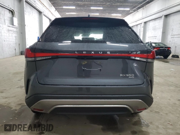 2025 Lexus RX 350 with VIN 2T2BAMCA0SC089705, listed as a Copart auction lot 58418835 with 2,894 mi miles and Salvage title. Bid and sale history available at DreamBid. Image 6.
