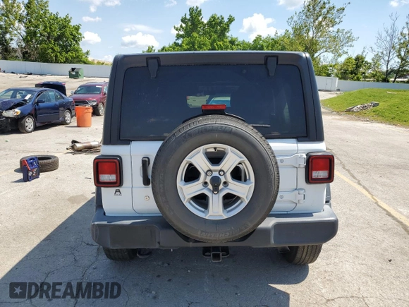 2020 Jeep Wrangler Unlimited Sport S z VIN 1C4HJXDN0LW209092, wystawiony jako Copart lot #58523675 z przebiegiem 68 688 mil mil oraz Czysty tytuł • Clean title. Historia ofert i sprzedaży dostępna na DreamBid. Obrazek 6.