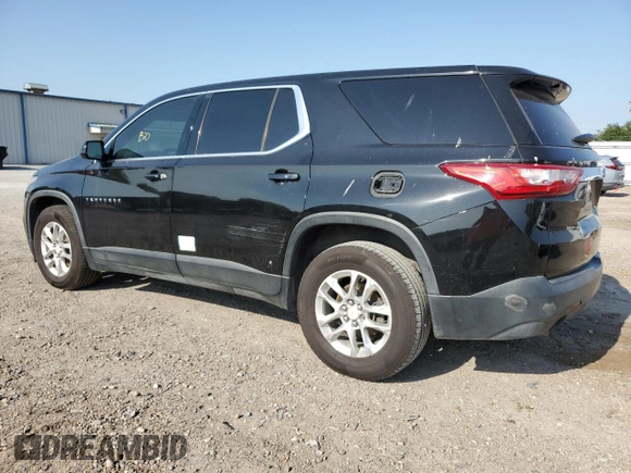 2018 Chevrolet Traverse LS with VIN 1GNERFKW8JJ156564, listed as a Copart auction lot 53639405 with 102,133 mi miles and Salvage title. Bid and sale history available at DreamBid. Image 2.