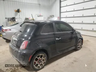 2013 FIAT 500 Turbo with VIN 3C3CFFHHXDT594361, listed as a Copart auction lot 85491244 with 49,619 mi miles and Salvage Title. Bid and sale history available at carsss.com. Image 3.