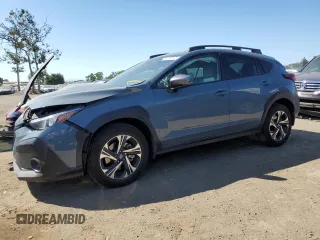 2024 Subaru Crosstrek Premium с VIN JF2GUADC9R8305042, выставлен на аукционе Copart как лот 55796805 с пробегом 9 518 миль миль и Списание • Salvage title. История ставок и продаж доступна на DreamBid. Изображение 1.