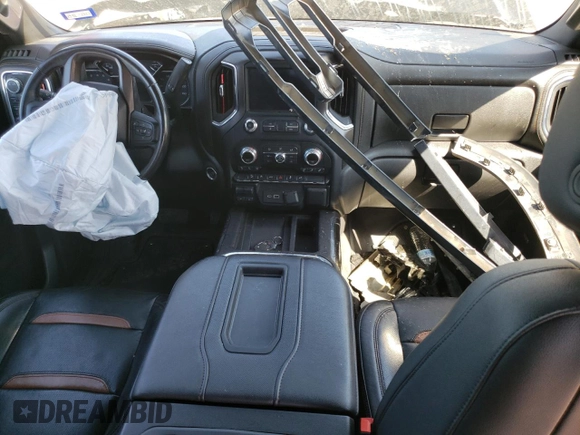 2021 GMC Sierra 1500 AT4 with VIN 3GTP9EED0MG365003, listed as a Copart auction lot 43715645 with 70,051 mi miles and Salvage Title. Bid and sale history available at carsss.com. Image 8.