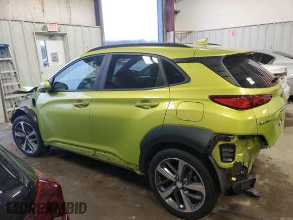 2020 Hyundai Kona Limited with VIN KM8K33A56LU493221, listed as a Copart auction lot 68171752 with 60,744 mi miles. Bid and sale history available at carsss.com. Image 2.