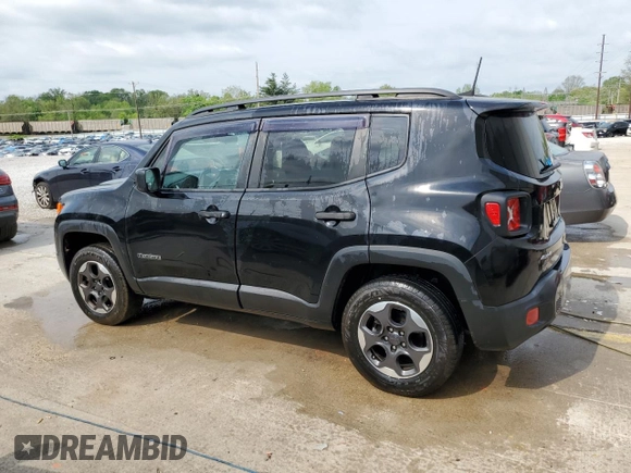 2018 Jeep Renegade Sport with VIN ZACCJBAB6JPH56241, listed as a Copart auction lot 54139495 with 152,693 mi miles and Salvage title. Bid and sale history available at DreamBid. Image 2.