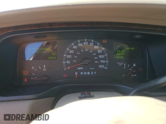 2001 Lincoln Town Car Cartier z VIN 1LNHM83W31Y671814, wystawiony jako Copart lot #77169664 z przebiegiem Nie podano mil oraz Szkoda całkowita • Salvage title. Historia ofert i sprzedaży dostępna na DreamBid. Obrazek 9.