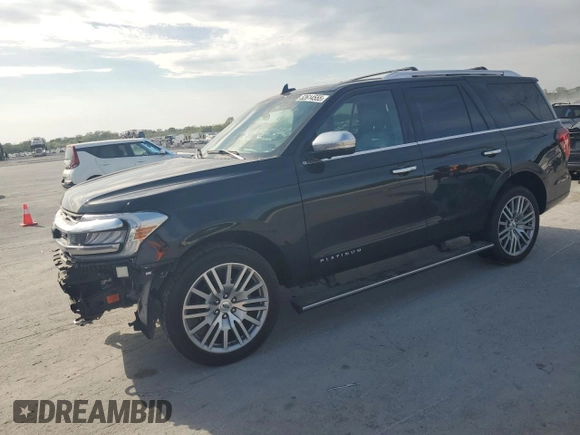 2022 Ford Expedition Platinum with VIN 1FMJU1MT4NEA39649, listed as a Copart auction lot 52614555 with 44,544 mi miles and Salvage title. Bid and sale history available at DreamBid. Image 1.