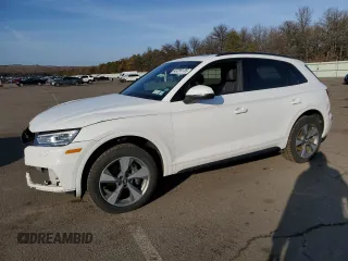 2020 Audi Q5 Premium with VIN WA1ANAFY8L2098240, listed as a Copart auction lot 43259135 with 49,125 mi miles and Salvage Title. Bid and sale history available at carsss.com. Image 1.