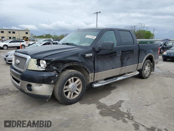2006 Ford F-150 XLT with VIN 1FTPW12V36KD91489, listed as a Copart auction lot 51174535 with 140,008 mi miles and Salvage Title. Bid and sale history available at carsss.com. Image 1.