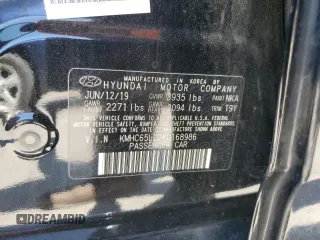 2019 Hyundai Ioniq Blue with VIN KMHC65LC2KU168986, listed as a Copart auction lot 54902405 with 314,575 mi miles and Clean Title. Bid and sale history available at DreamBid. Image 12.
