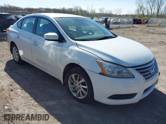 2013 Nissan Sentra SV with VIN 3N1AB7AP4DL769275, listed as a IAAI auction lot 42098621 with 121,828 mi miles. Bid and sale history available at carsss.com. Image 1.