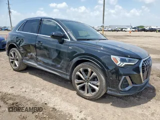 2020 Audi Q3 S line Prestige with VIN WA1FECF33L1043433, listed as a Copart auction lot 61084885 with 58,607 mi miles and Salvage title. Bid and sale history available at DreamBid. Image 4.