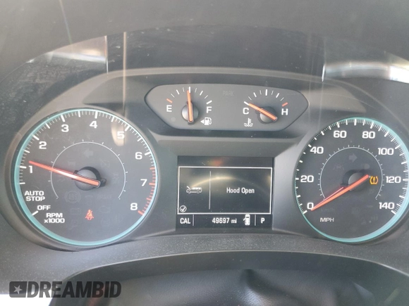 2021 Chevrolet Traverse LS with VIN 1GNERFKW1MJ242528, listed as a Copart auction lot 49739655 with 49,697 mi miles and Salvage Title. Bid and sale history available at carsss.com. Image 9.