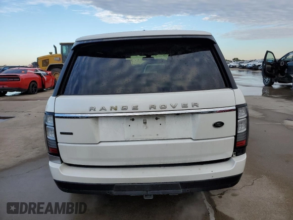 2015 Land Rover Range Rover with VIN SALGW3TF7FA212937, listed as a Copart auction lot 74187203 with 161,308 mi miles and . Bid and sale history available at DreamBid. Image 6.