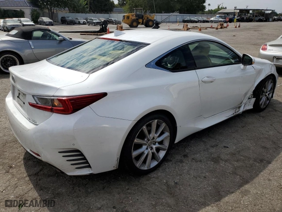 2015 Lexus RC 350 with VIN JTHHE5BC8F5000430, listed as a Copart auction lot 73548564 with 209,510 mi miles and Salvage Title. Bid and sale history available at carsss.com. Image 3.
