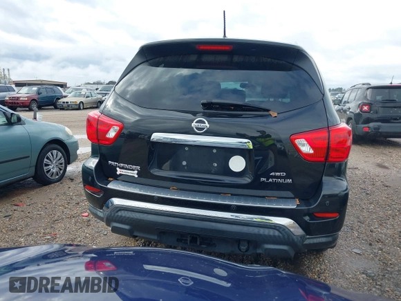 2017 Nissan Pathfinder SL with VIN 5N1DR2MM7HC667864, listed as a IAAI auction lot 41219528 with 127,240 mi miles. Bid and sale history available at carsss.com. Image 16.