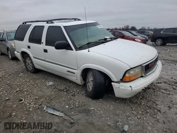 2000 GMC Jimmy Diamond Edition Luxury with VIN 1GKDT13W2Y2117114, listed as a Copart auction lot 85949424 with 0 mi miles and Salvage Title. Bid and sale history available at carsss.com. Image 4.