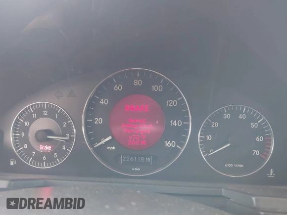 2003 Mercedes-Benz E 500 with VIN WDBUF70J53A109682, listed as a IAAI auction lot 41576258 with 226,118 mi miles and . Bid and sale history available at DreamBid. Image 7.