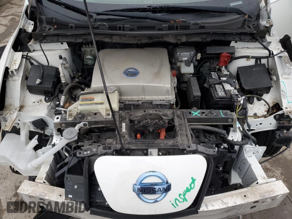 2015 Nissan LEAF SV with VIN 1N4AZ0CP0FC312609, listed as a Copart auction lot 70430622 with 55,198 mi miles. Bid and sale history available at carsss.com. Image 11.