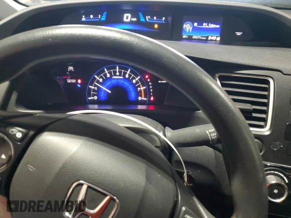2015 Honda Civic LX with VIN 19XFB2F56FE066247, listed as a Copart auction lot 53263985 with 90,771 mi miles and Salvage Title. Bid and sale history available at carsss.com. Image 9.