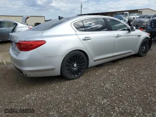 2015 Kia K900 Premium with VIN KNALU4D44F6024083, listed as a Copart auction lot 79308484 with 132,831 mi miles and Salvage Title. Bid and sale history available at carsss.com. Image 3.