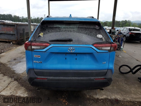 2020 Toyota RAV4 LE with VIN 2T3K1RFV9LW095865, listed as a Copart auction lot 54008935 with 54,641 mi miles and Clean Title. Bid and sale history available at carsss.com. Image 6.