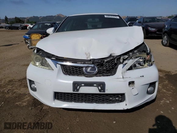 2013 Lexus CT 200h with VIN JTHKD5BH4D2142535, listed as a Copart auction lot 59635375 with 167,988 mi miles and Salvage title. Bid and sale history available at DreamBid. Image 5.
