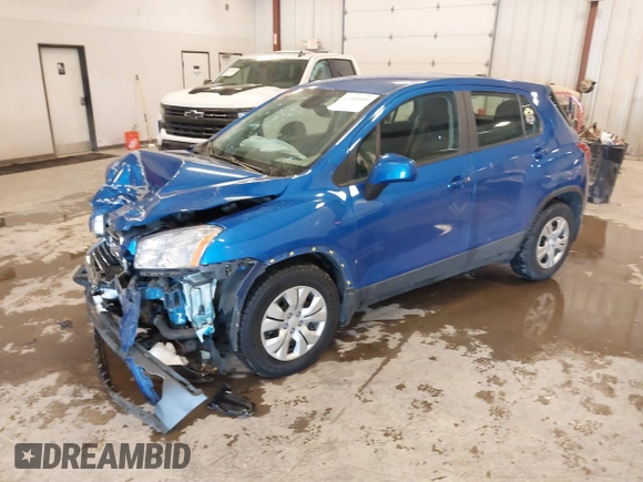 2015 Chevrolet Trax LS with VIN KL7CJKSB6FB178140, listed as a IAAI auction lot 41580006 with 52,014 mi miles. Bid and sale history available at carsss.com. Image 17.
