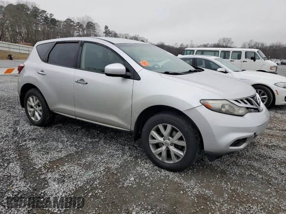 2011 Nissan Murano LE with VIN JN8AZ1MU9BW064524, listed as a Copart auction lot 42572685 with Not Provided miles and Salvage Title. Bid and sale history available at carsss.com. Image 4.